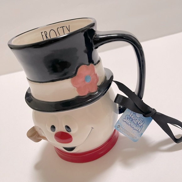 Rae dunn set of 2 beautiful Christmas snowmen brand new with tag - Picture 3 of 8